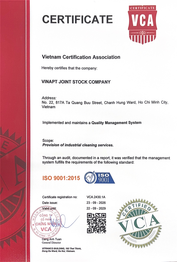 Chứng chỉ ISO 3