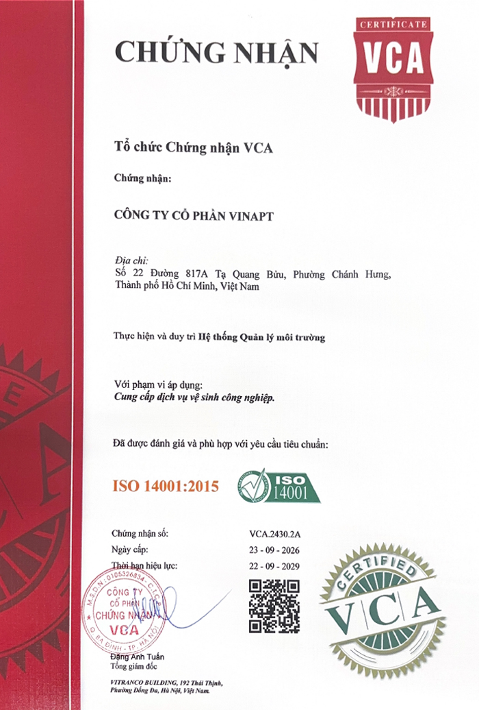 Chứng chỉ ISO 4